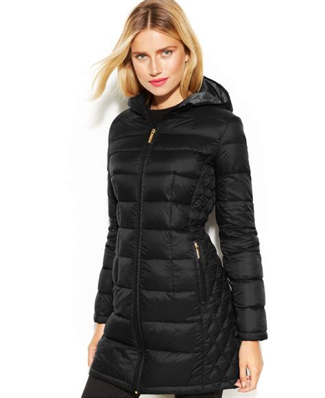 michael kors packable zip front down|Michael Kors puffer jacket reviews.